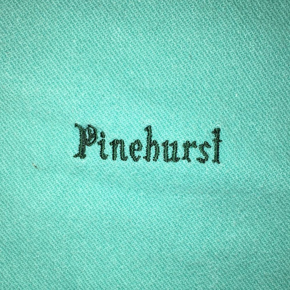 Vintage Pinehurst Green collared sweater sweatshirt retro Golf Shirt XL mens - Picture 2 of 5